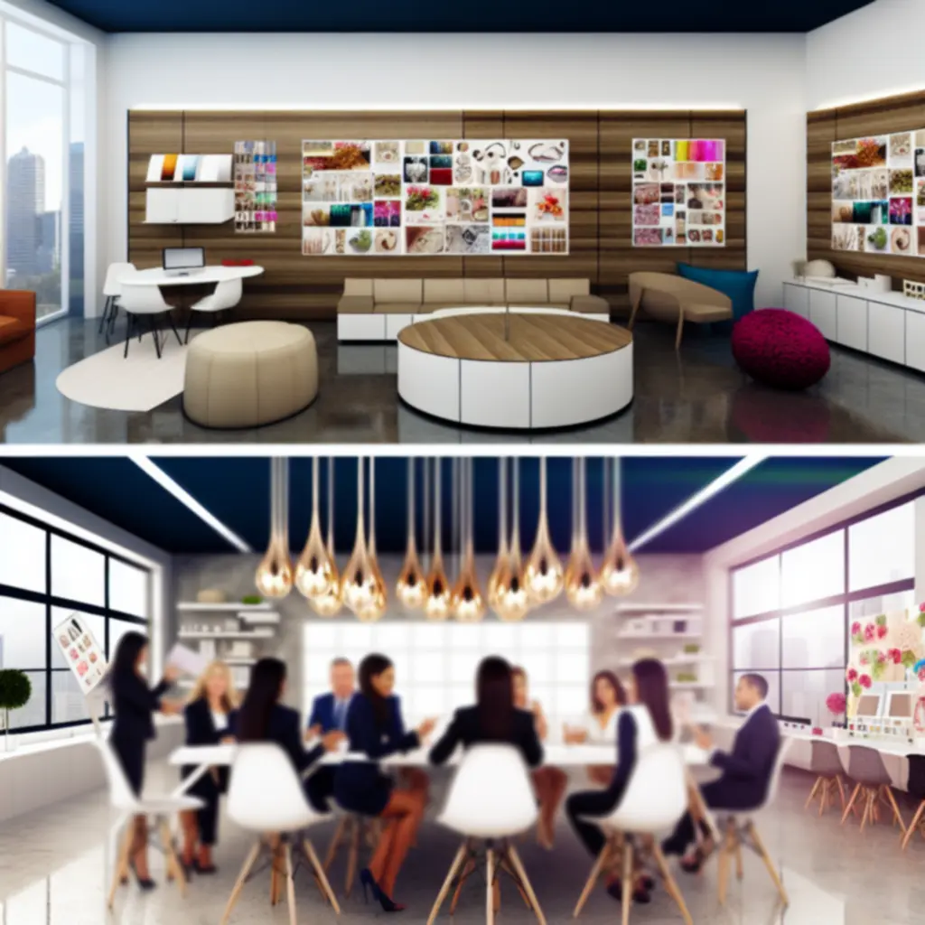 Jewel Repair Studio Events creative workspace with planning boards and mood lighting