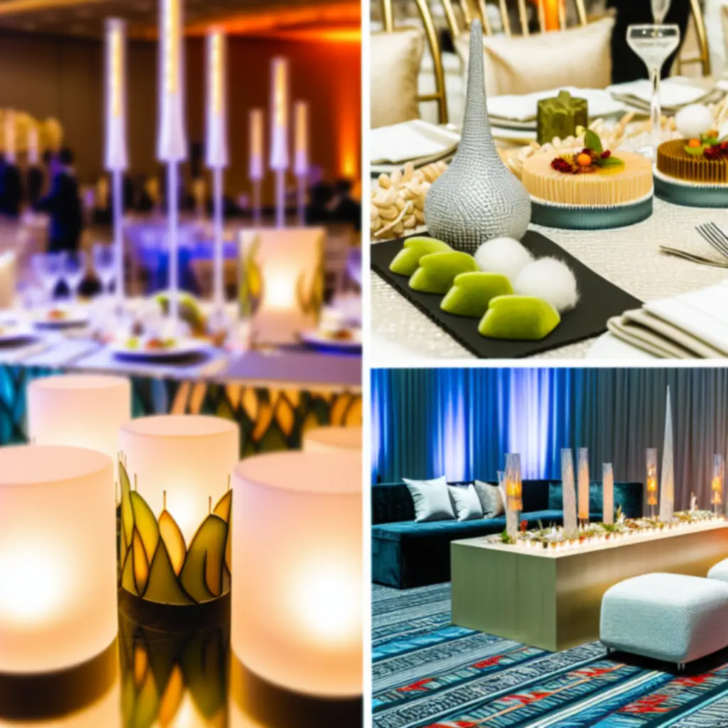 Customised event decor with personalised themed details