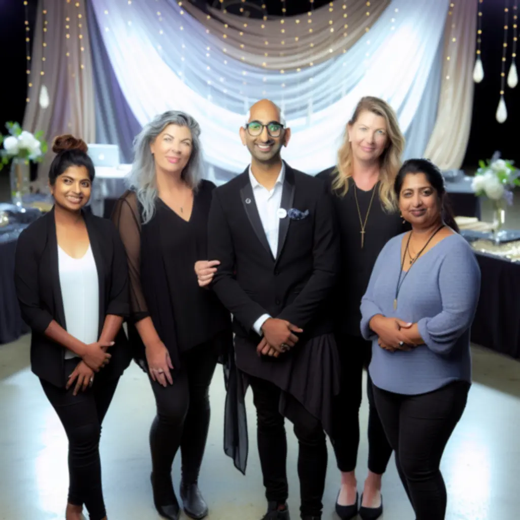 Event team collaborating at an Australian venue