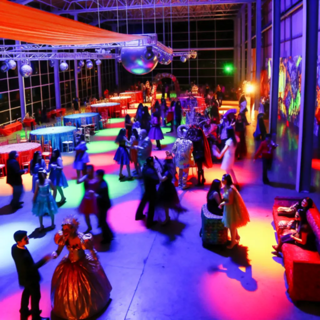 Immersive themed event atmosphere with guests enjoying a Jewel Repair Studio Events party