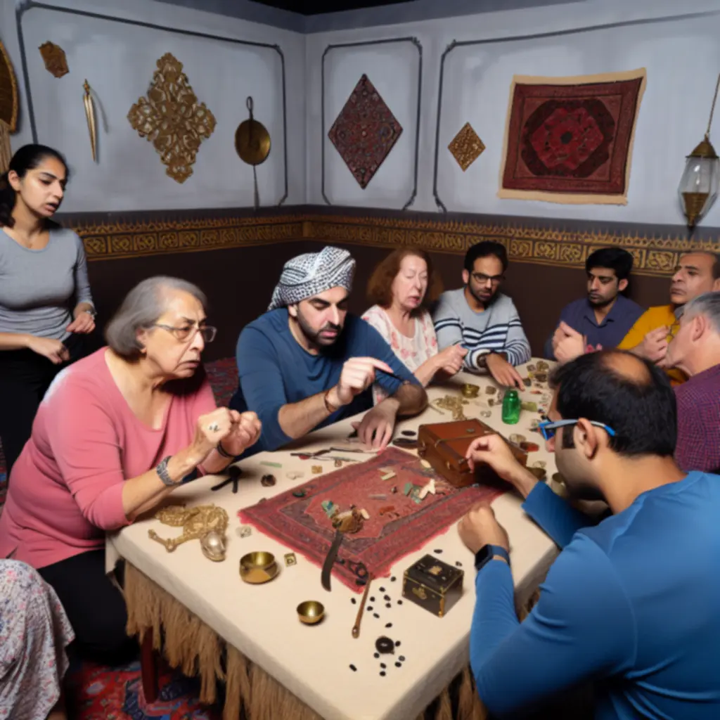 Guests participating in a unique interactive entertainment format